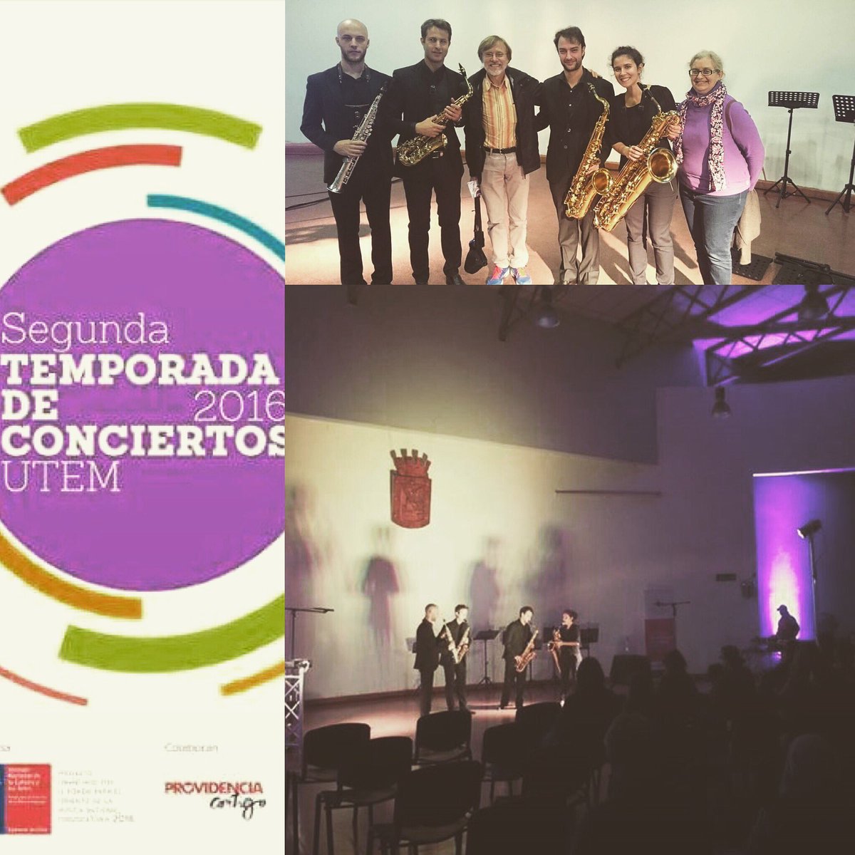 Concert during the semana Temporada de conciertos UTEM.
#milanosaxquartet #concert #sax #classic