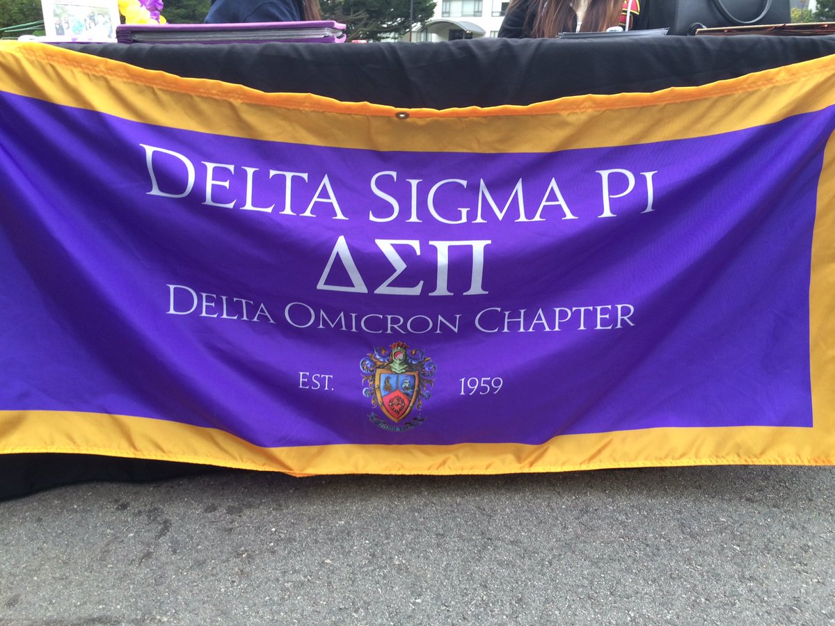 Come learn about DSP! Our table is in the Cesar Chavez Center! #DeltaSigmaPi #DeltaOmicron #SFSU
