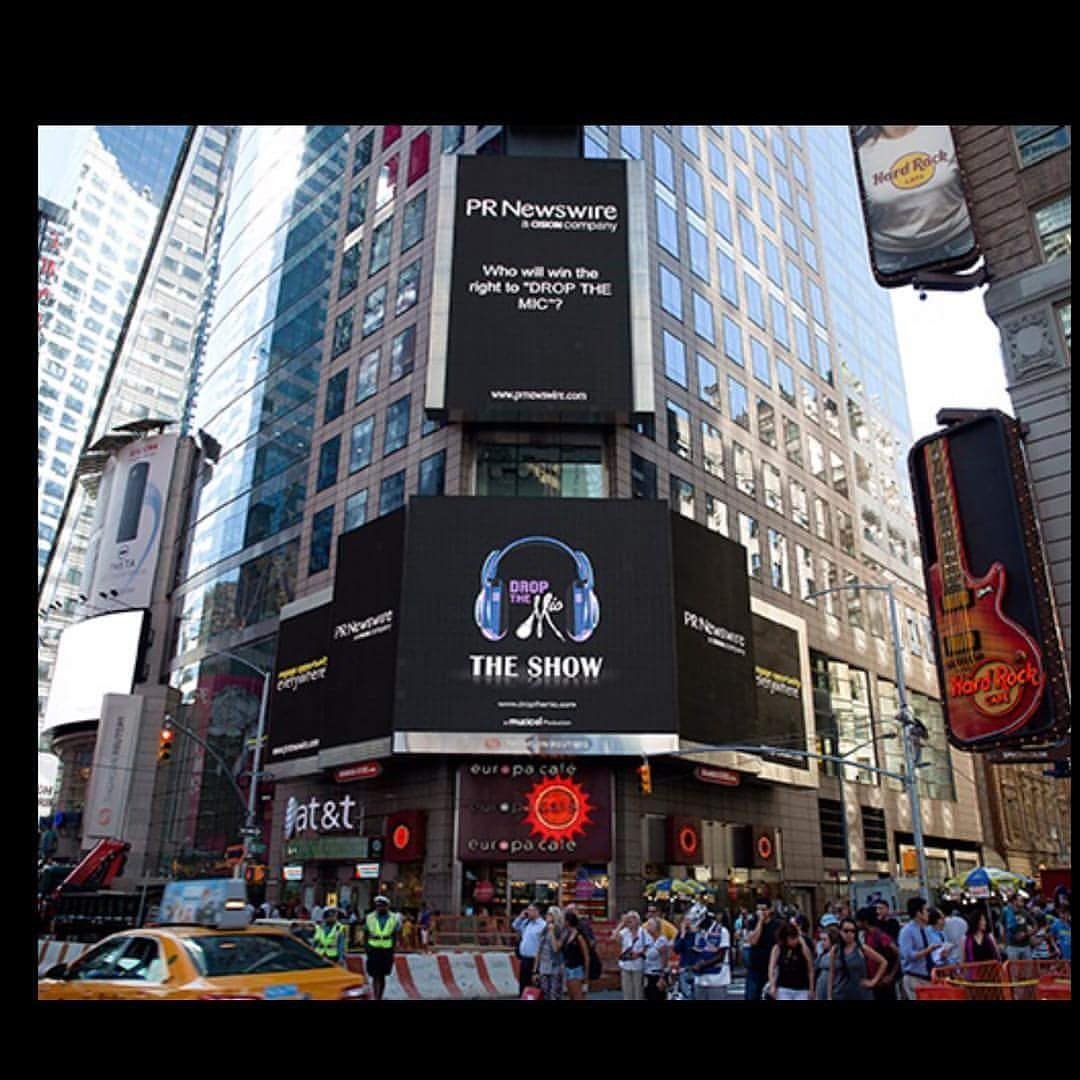#dropthemic at Broadway time square