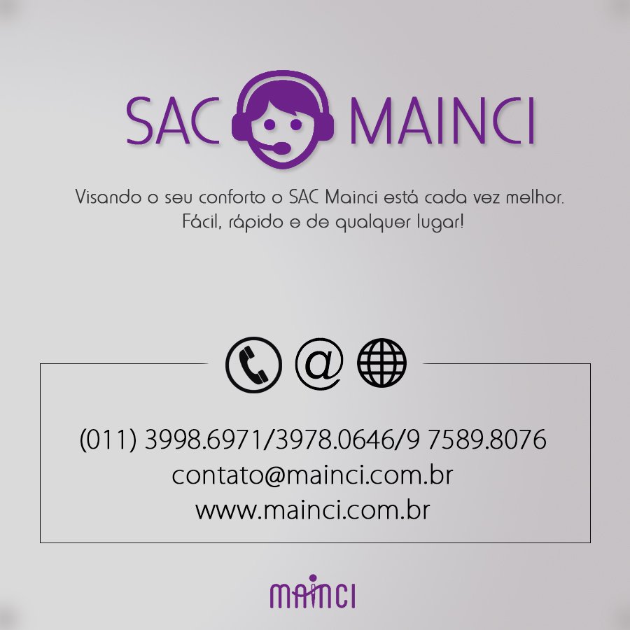 mainci's tweet photo. Nosso SAC está sendo aprimorado, você nosso cliente pode entrar em contato conosco de qualquer lugar. https://t.co/h5B3Te9yr8