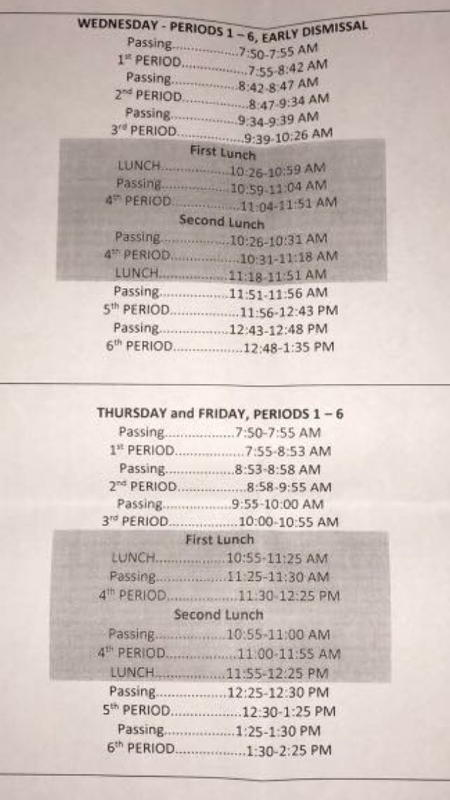 KingstonASB's tweet photo. Here's the schedule for the first week of school, see you soon! https://t.co/ZCvxW2wZza