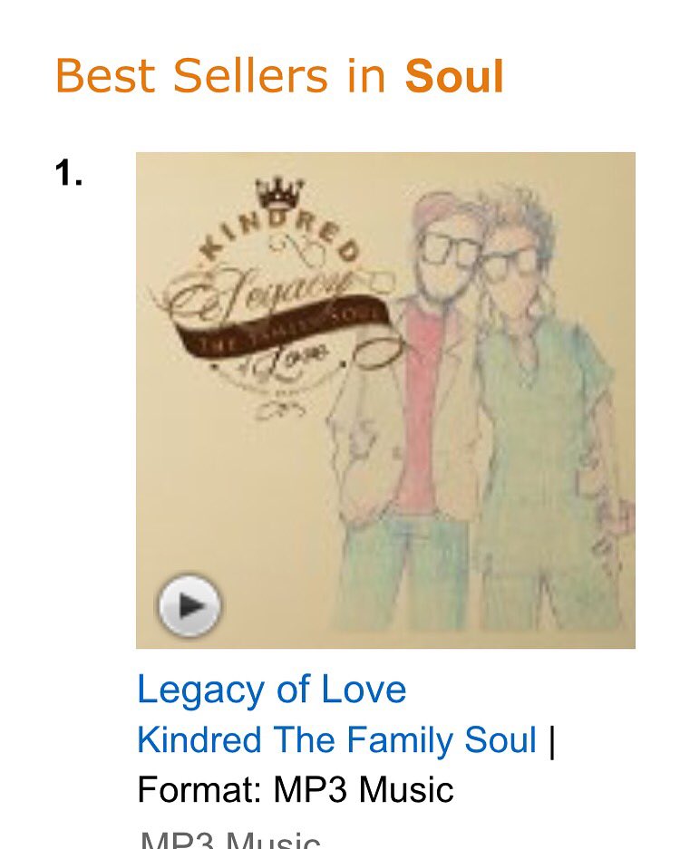 Kindredthefam's tweet image. We have the #1 cd on Amazon right now #legacyoflove thank you folks for the support