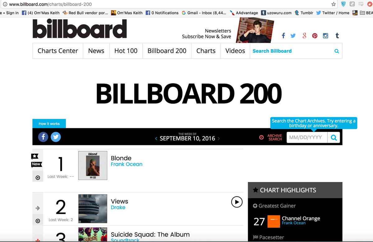 OMMASDOTCOM's tweet photo. #frankocean's #blonde is the #1 album in the u.s.a.! #producerlife - congrats 2 all involved, we worked hard yall! https://t.co/XMg7dSHllc