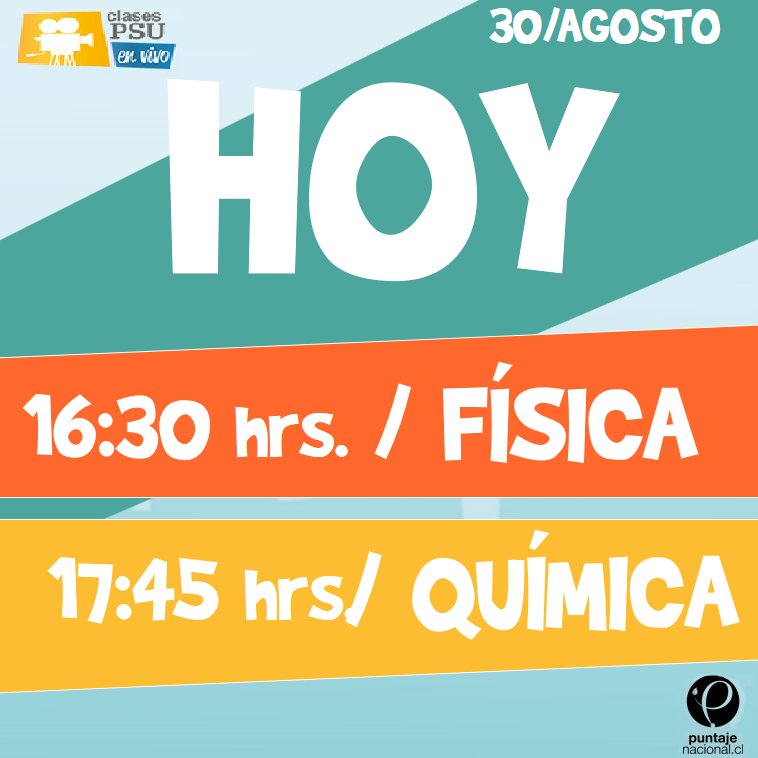Hoy! no te puedes perder las excelentes clases en #streaming que tenemos para ti! en puntajenacional.cl.