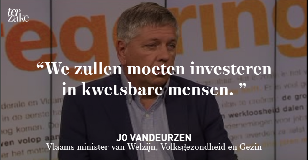 Vlaams Minister van Welzijn @JoVandeurzen over zijn prioriteiten. #terzaketv