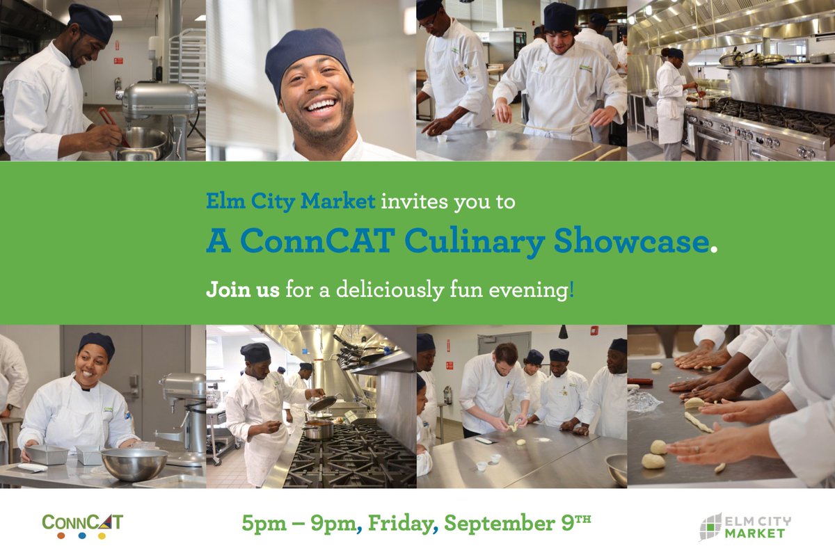 elmcitymarket's tweet photo. See the new #ElmCity Market &amp; enjoy the ConnCAT Culinary Showcase Sept 9th! #NVH #NewHaven

https://t.co/ehMEOfhKwu https://t.co/30tMMMmoAM