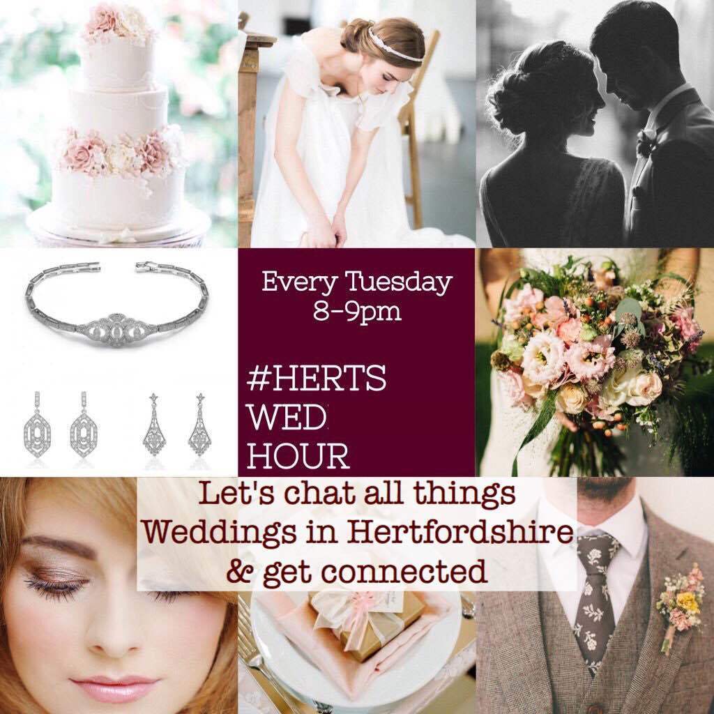 HCWedHour's tweet photo. Join us 30 MINS  for #HertsWedHour ! @LetsGetWeddysid @bestforbride @UltimateWedMag @GnBri @CleanHeelsUK @Rich_Page https://t.co/nxT2ibwDx1
