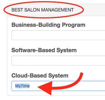 Can u spare 1min to vote for MyTime? Scroll to "Best Salon Management" then "Cloud". Grazie! bit.ly/2aYp5oL