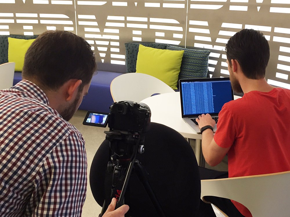 maartenjdupont's tweet image. #ApacheSystemML video shoot. @ApacheSystemML @apachespark_tc