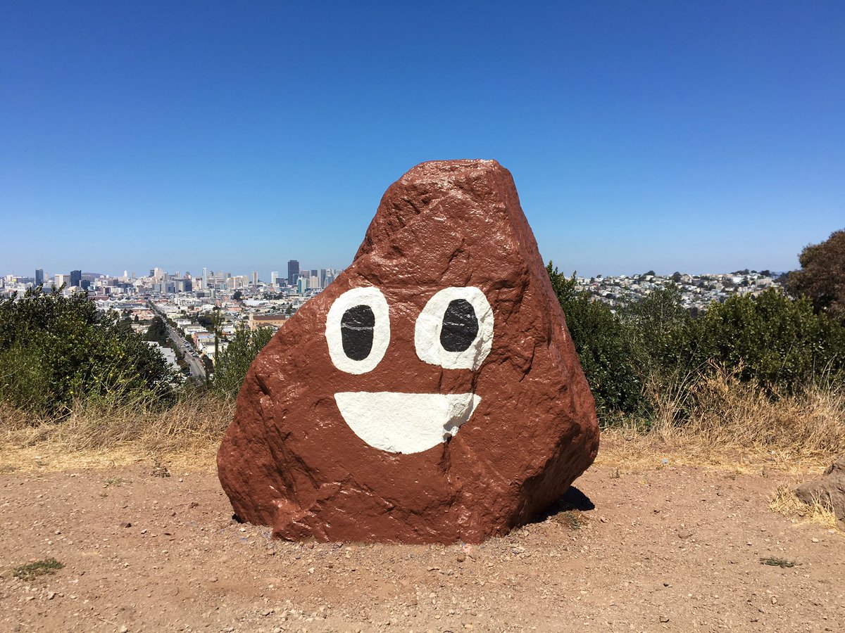 Photo du jour bernal rock poop emoji