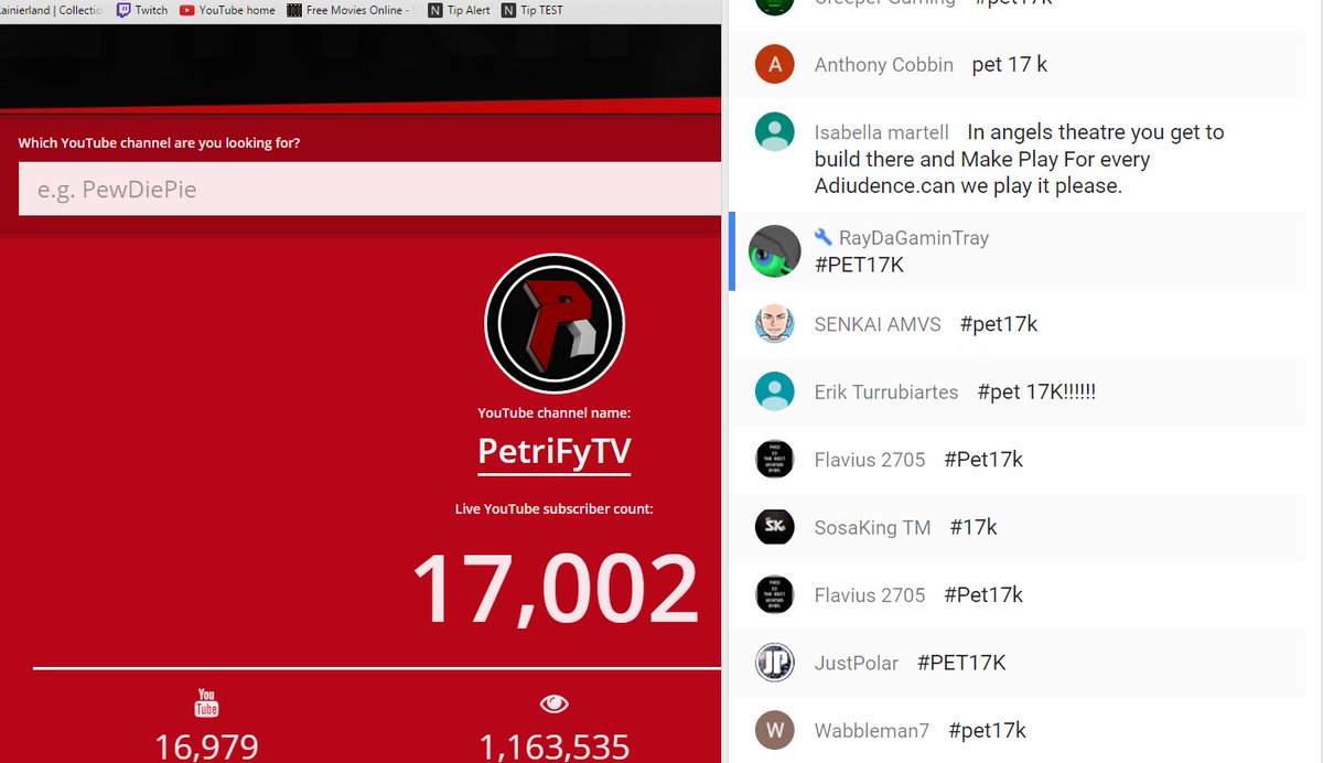 PetriFyTV's tweet image. WE DID IT!! 17k Hype!! :) &amp;lt;3 Thank you guys so much on to 18k