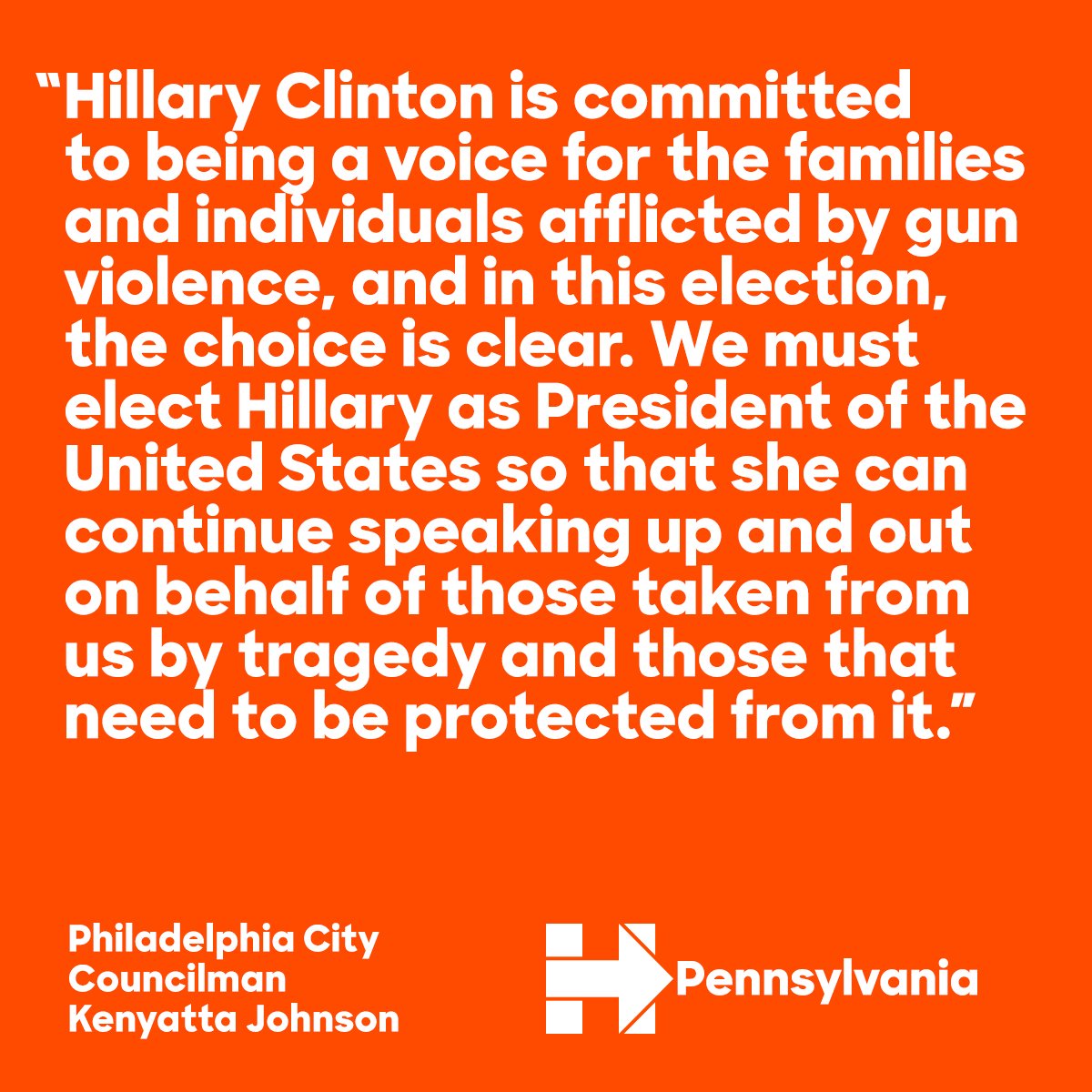 HillaryforPA's tweet photo. The choice in this election is clear. #WhyImWithHer #ProudToBePA https://t.co/nA4ym4nCFv