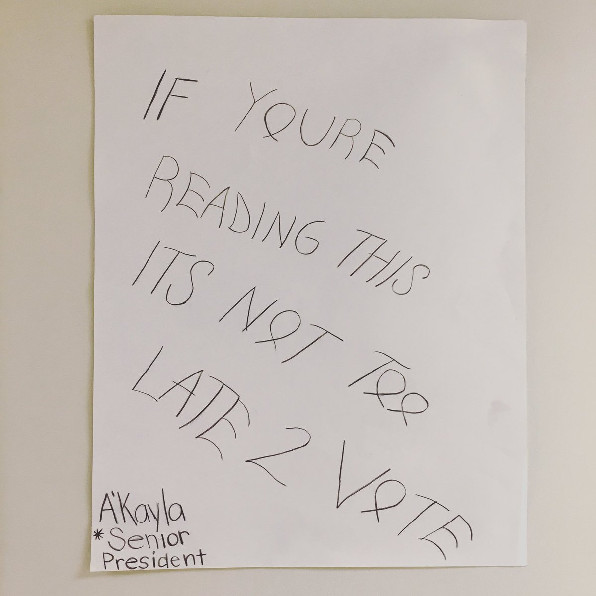 SIUECharterHigh's tweet photo. Senior Class Officer Elections bring out the creativity in some of our brightest students! https://t.co/KT1DjRbTd7