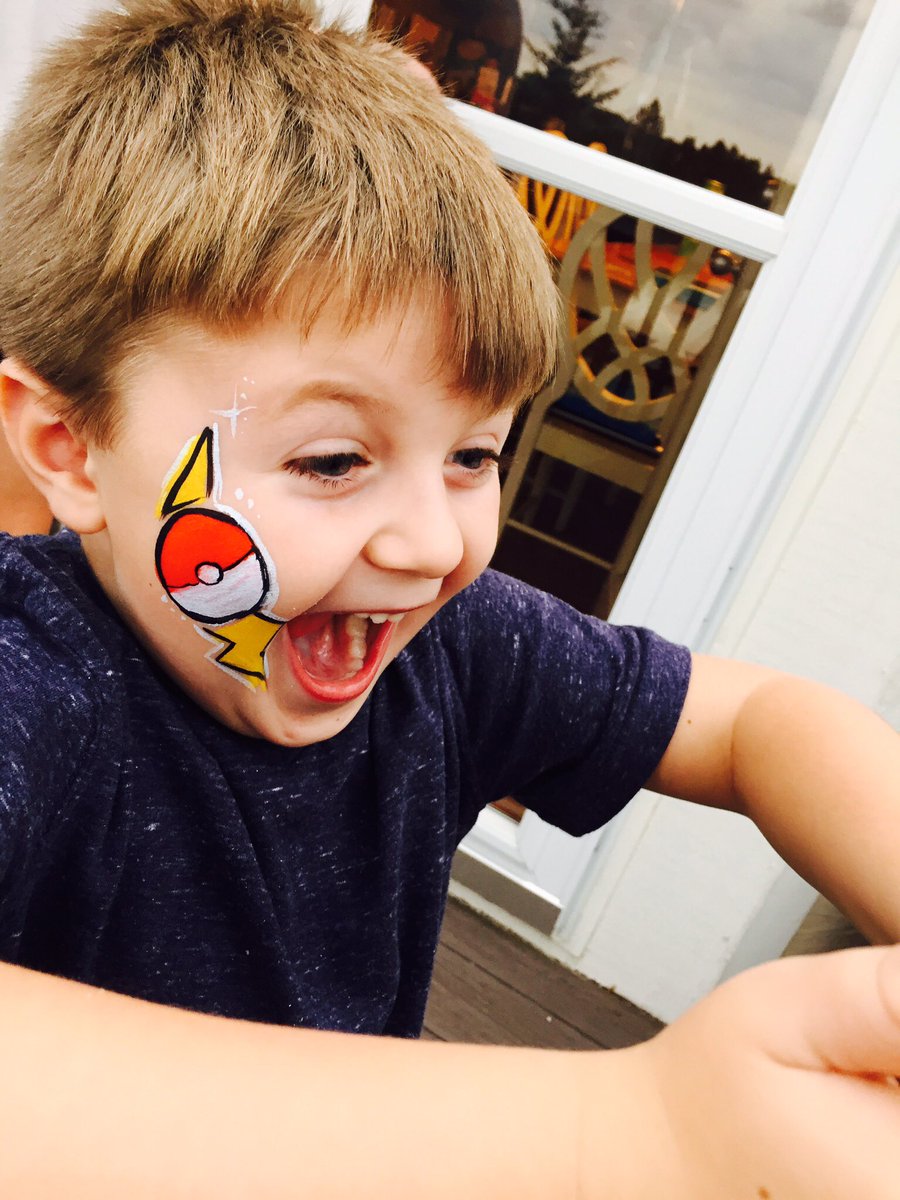 JustFaceItWich's tweet photo. Listen. This. This is why I love my job. #seethejoy #feelthejoy #ict #facepaint #Pokemon #wichita #kansas https://t.co/oqrZhn97WP