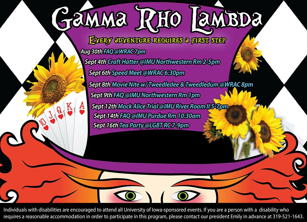 GRL_UIowa's tweet photo. Recruitment starts TONIGHT! Will we see YOU there? 💜🐺 #gottagogammarho #gammarholambda #GRLnation https://t.co/nxJtqrxTzC