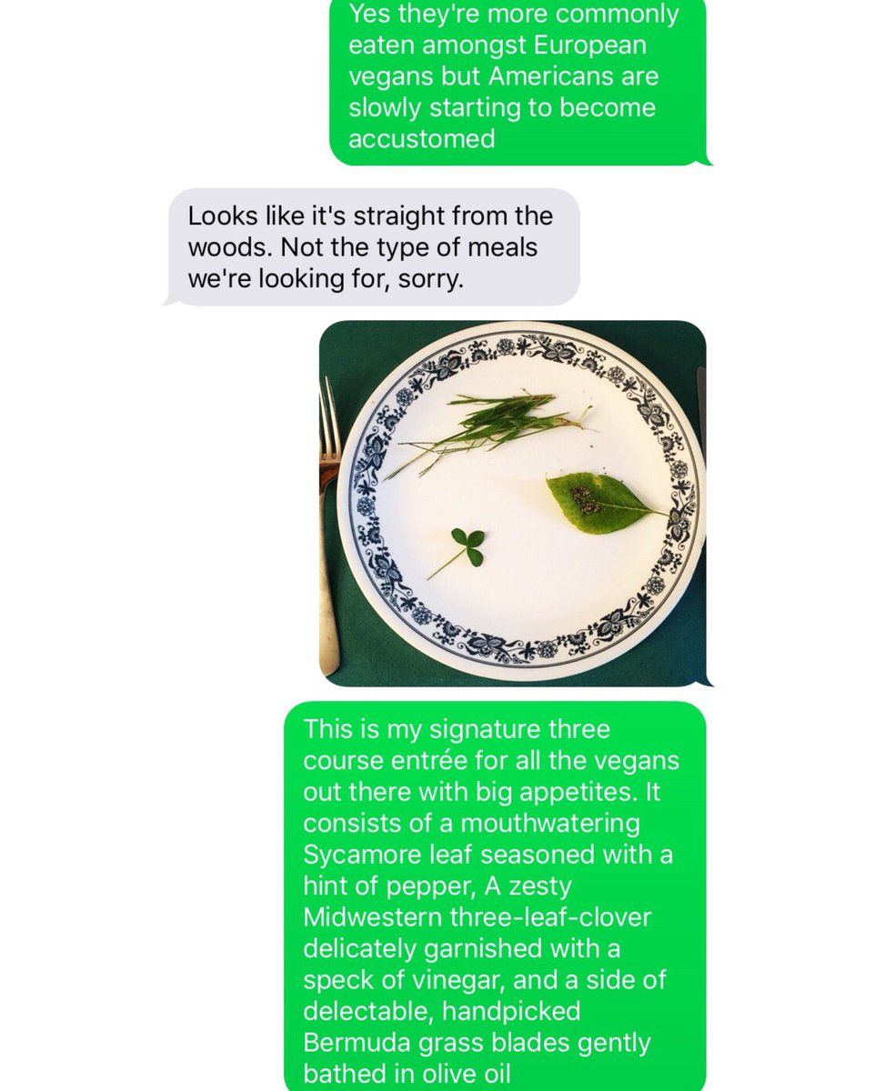 kbnoswag's tweet image. Messing with vegans on Craigslist part 2