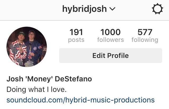 HybridJoshh's tweet image. Thank you so much for 1,000 followers on @instagram!! instagram.com/HybridJosh