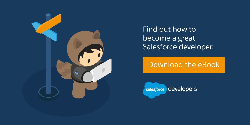 SalesforceDevs's tweet image. Demand for Salesforce Developers is up 20% this year. Learn more with this free eBook. bit.ly/2gQWYxx
