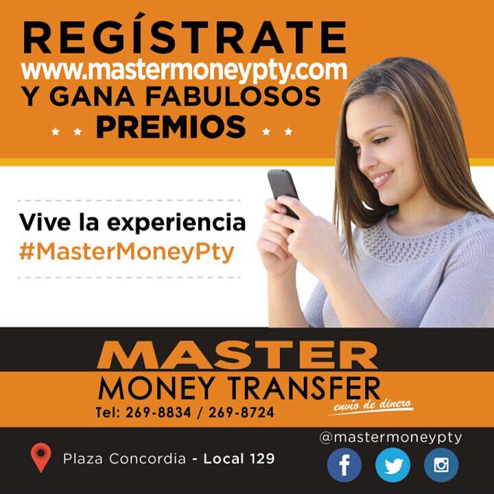 mastermoneypty's tweet photo. Visita ya https://t.co/cugqGx762Z y gana fabulosos premios!
Vive la experiencia #MasterMoneyPty #Panama https://t.co/OMjHMI5Git