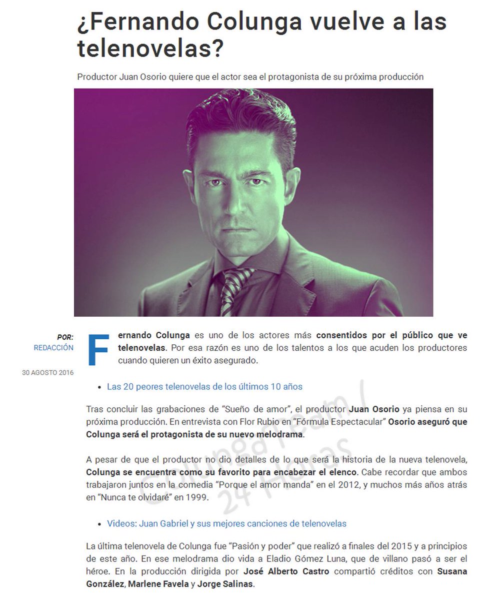  Фернандо Колунга / Fernando Colunga -3 тема - Страница 47 CrJoUzfUIAAGJTg