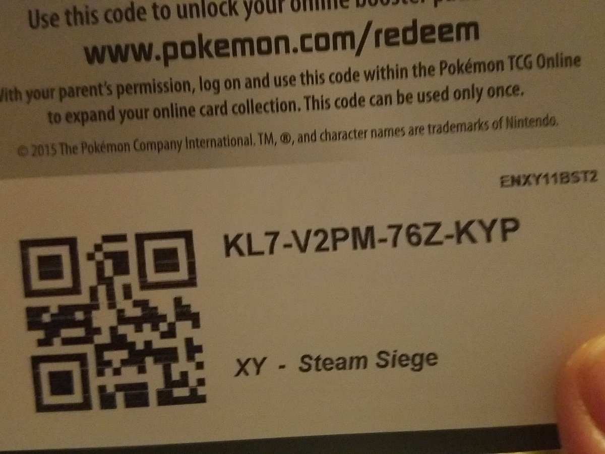 PokemonCodeCard's tweet image. #pokemon hello! This card is from steam siege!