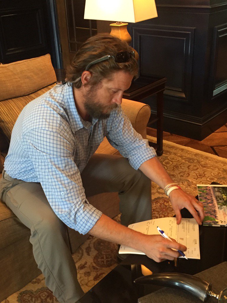 stephenlamarjr's tweet photo. One of my favorite days every year.  Signed $1.1M in checks to our 2016 @CarryTheLoad non profit partners. https://t.co/SZCp9Lbfpp