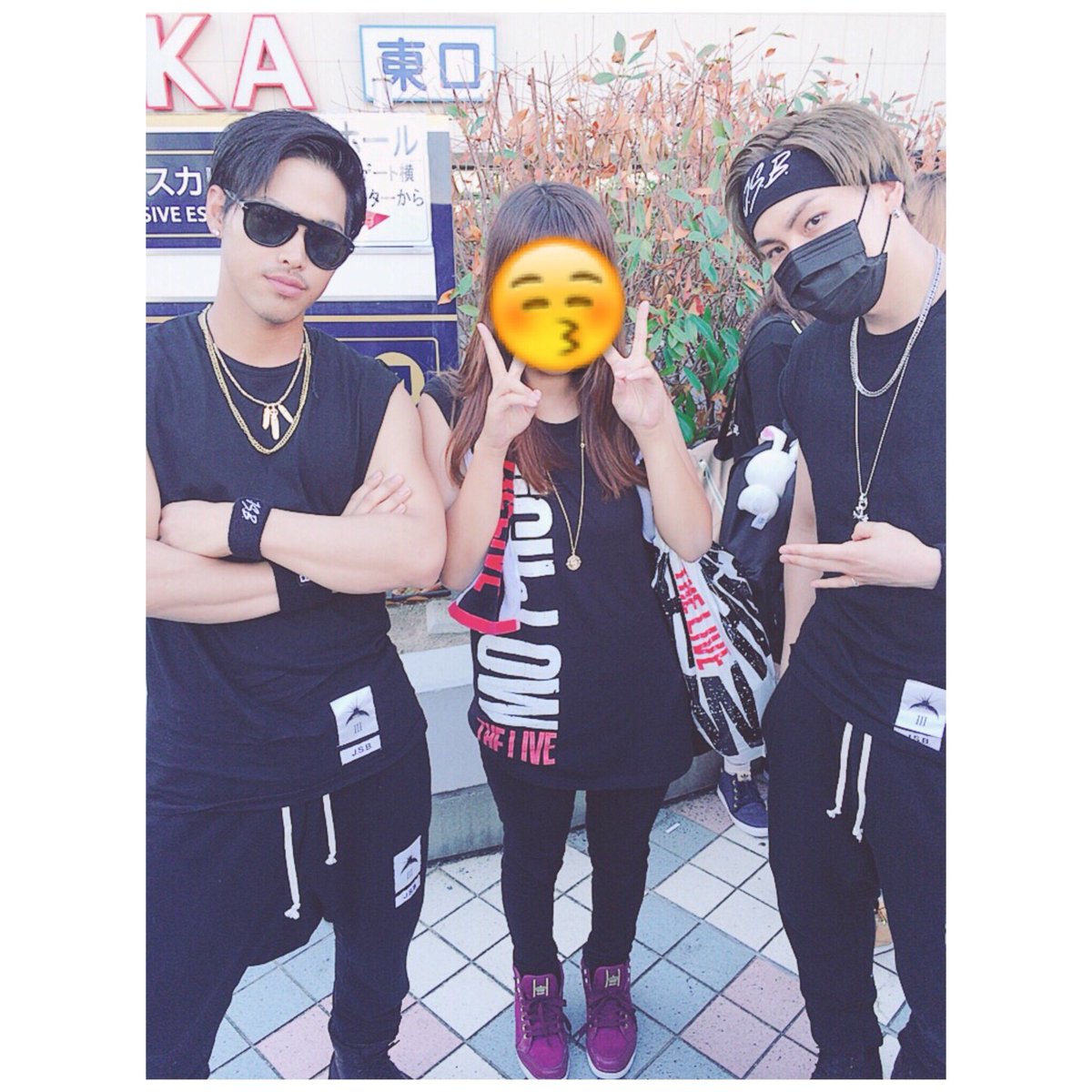 隆二と臣にはさまれました?? ※似てる方です。 #HiGH_LOW #今市隆二 