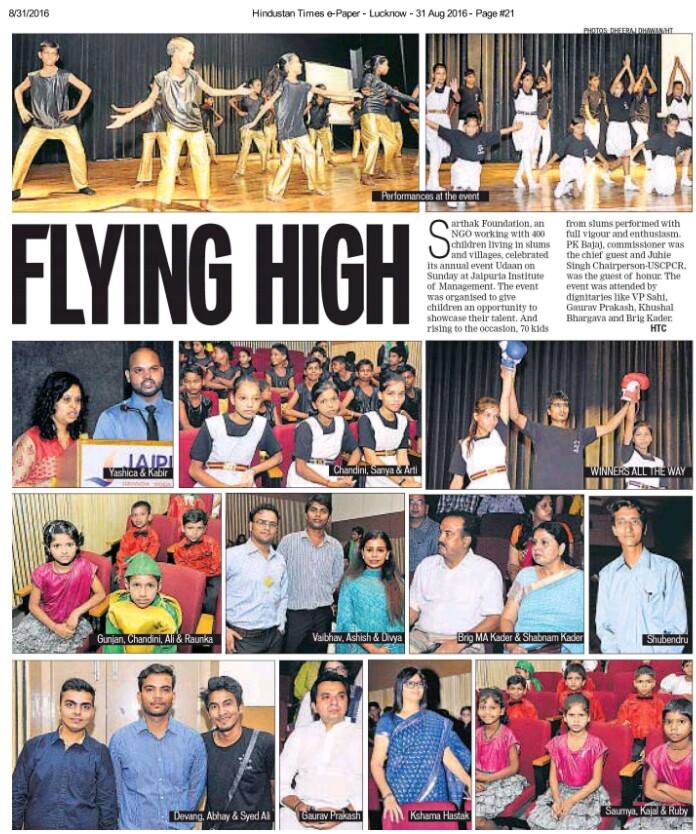 SarthakNGO's tweet photo. Udaan's coverage in Hindustan Times @htTweets . Thank you Hindustan Times for covering it nicely. :) #udaan #sarthak https://t.co/kFVe1tk2Zg