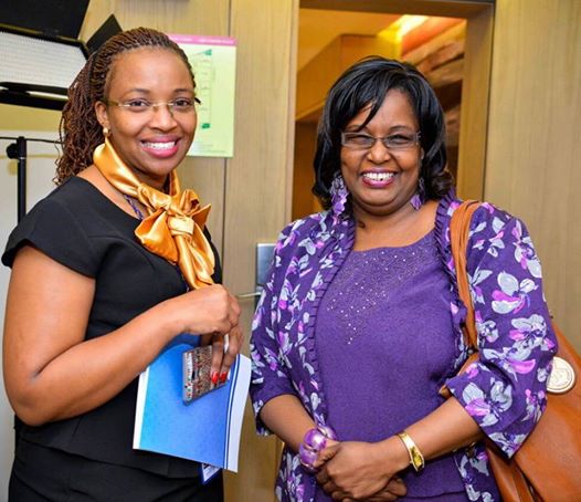 Naomi Kirui Certified Event Planner and Sue Muriuki @divineschools Director at the #InternationalWomenConference