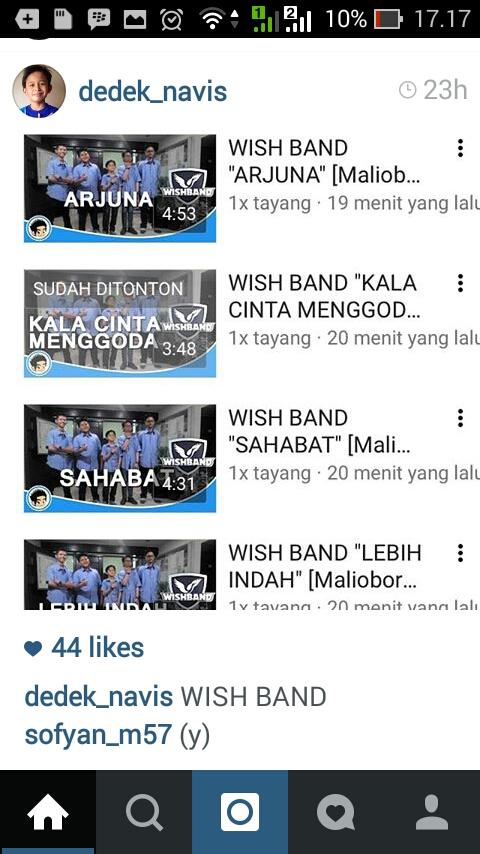 Teman2 nonton video wishband terbaru ya..perform di malioboro night Festvl