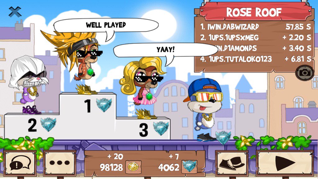 D1AMONDSFR2's tweet photo. Having a blast @ #funrun2 #DABWIZARD #1upsxMeg #Tutaloko123 https://t.co/jNKHD4dcun