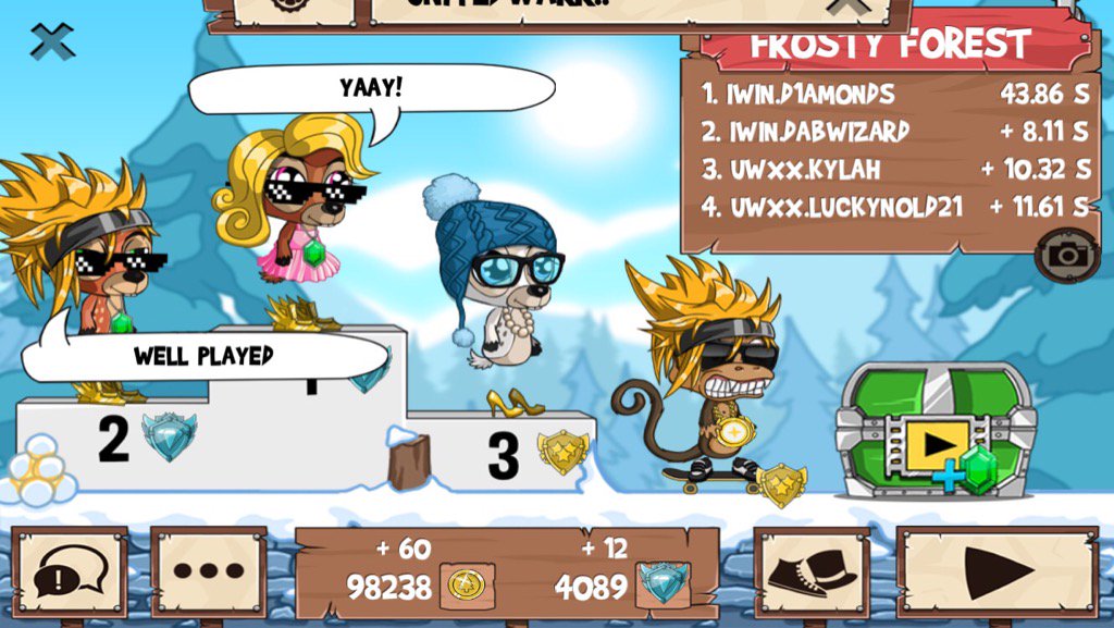 D1AMONDSFR2's tweet photo. Get on my level, son! #funrun2 #DABWIZARD #Kylah #Luckynold21 https://t.co/4oCe6jIhBG
