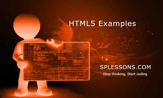 splessons's tweet image. (HTML5 Examples) - #HTML5Examples, #HTMLTutorials, #HTML, #OnlineTutorials, #SPLessons