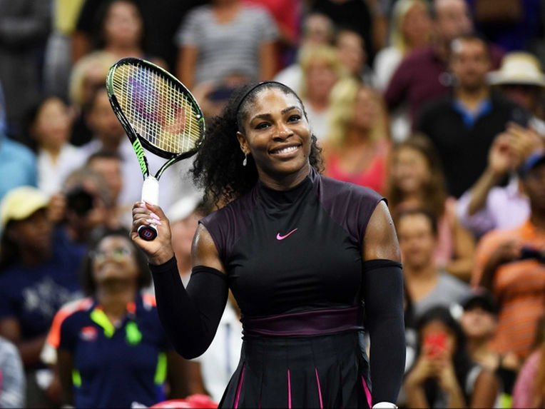 JumpSum's tweet photo. @serenawilliams claims 6-3, 6-3 victory over Ekaterina Makarova @usopen. #tennis #USOpen https://t.co/0dpvBhmBdW