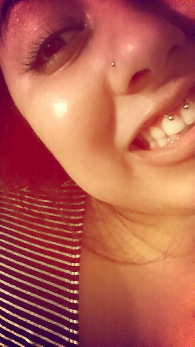 lexsauce's tweet photo. So this happened today. #repierced feeling like myself again lately :) #smiley https://t.co/SChKfOkBal