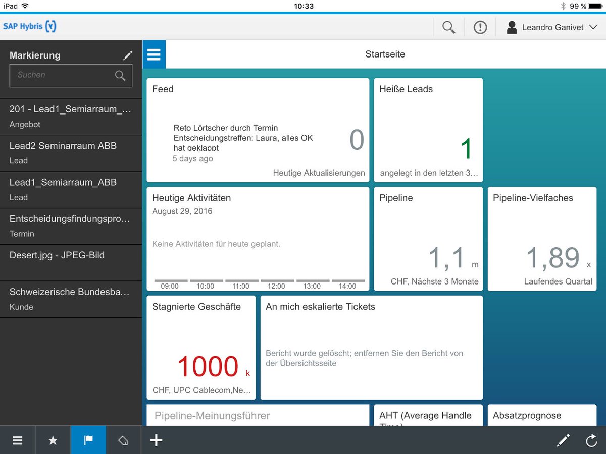 AGILITA_News's tweet photo. Dein #CRM kann auch so aussehen:
#topsoft16 https://t.co/WxxuMrOtQT