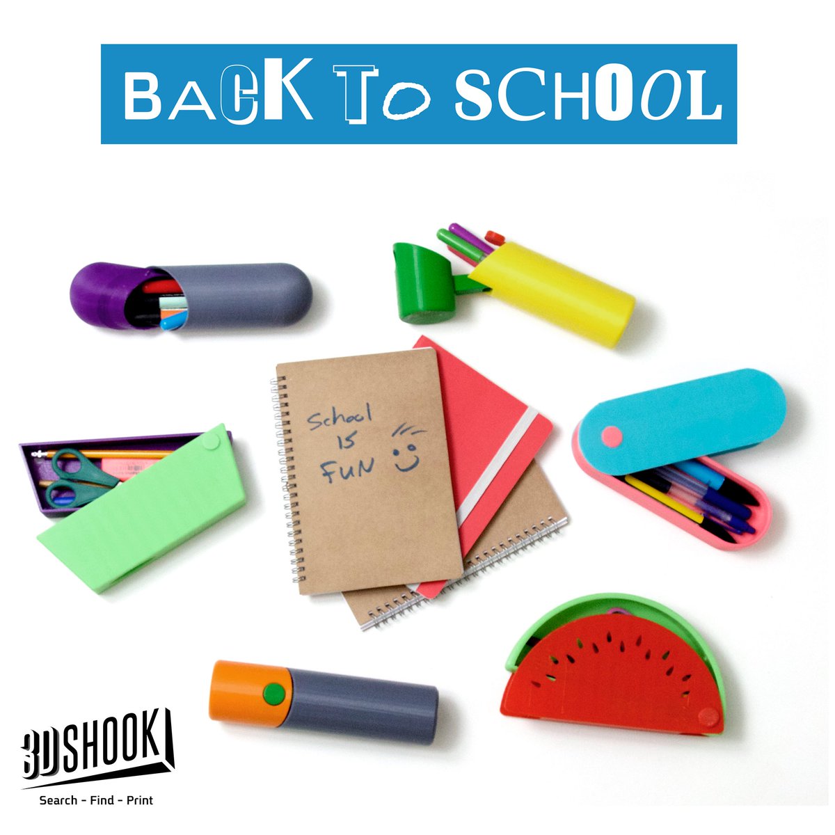 3DSHOOK's tweet photo. #BackToSchool with the PENCA case collection. A 3DShook exclusive. https://t.co/zsQMfb4W2P #3dprinting #create #make https://t.co/kCGf33SVRN