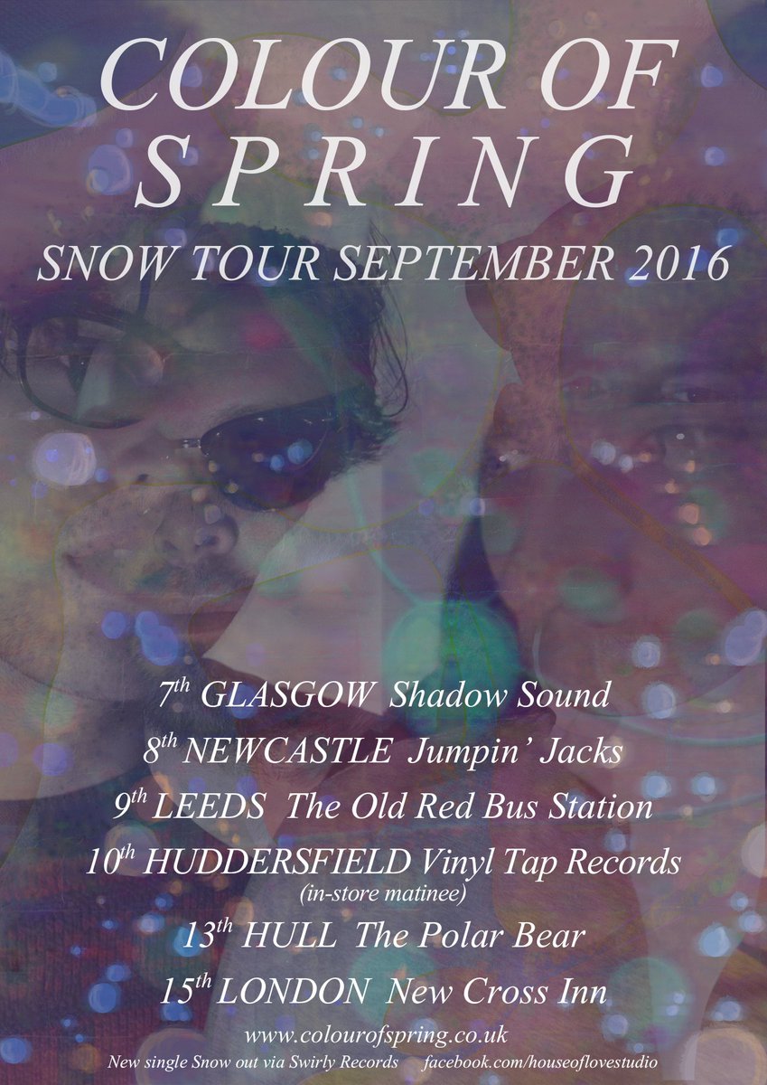 Tour starts a week today!! 7-15th Sept:
7th GLASGOW
8th NEWCASTLE 
9th LEEDS
10th HUDDS
13th HULL 
15th LONDON