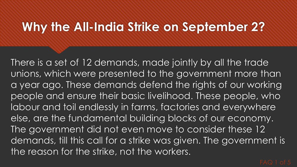 SitaramYechury's tweet image. #AllIndiaStrike #2ndSeptember #FAQ1