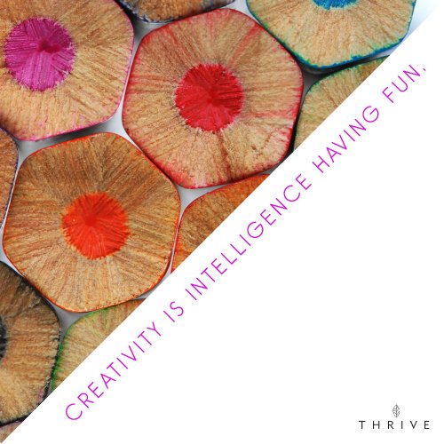 yourgraphicslab's tweet photo. Creativity is Intelligence Having Fun &amp; Thrive is Creative #FunAtWork #Thrive https://t.co/l9ezjiMCHP