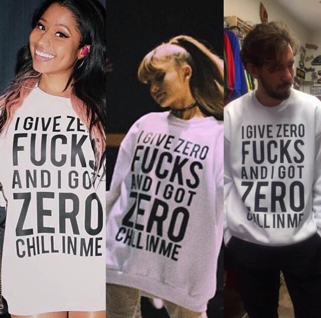ArianatorRain's tweet photo. Timothy Chernyaev (one of Ariana's stylists) revealed that #SideToSide shirts will be available to the public. 👀 https://t.co/ab5i5QOids
