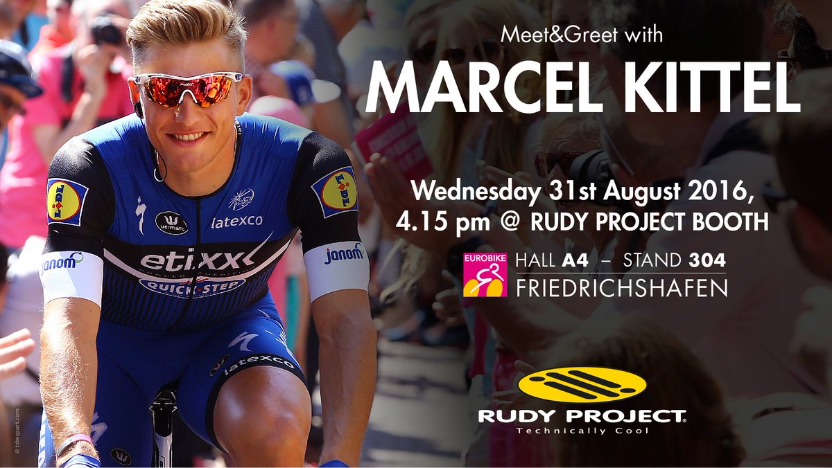 Today starting from 4:15pm to 5:00 pm, meet <a href="/marcelkittel/">Marcel Kittel</a> at our <a href="/EUROBIKE_SHOW/">EUROBIKE</a> Stand Hall 4 Stand 304!!