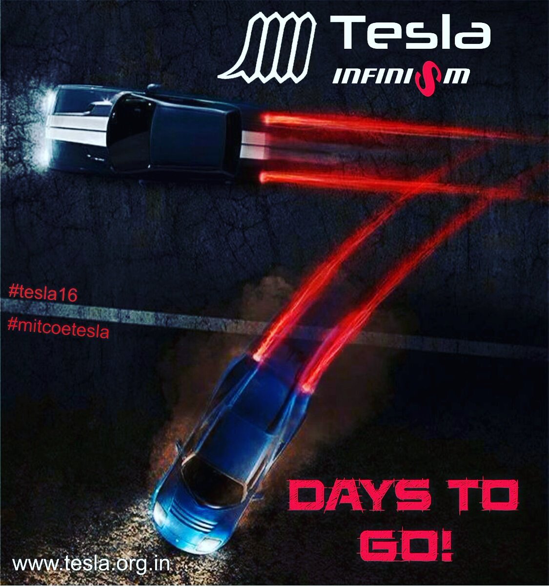 7 days to go ..!
#mitcoetesla #tesla16
For more details visit : tesla.org.in
