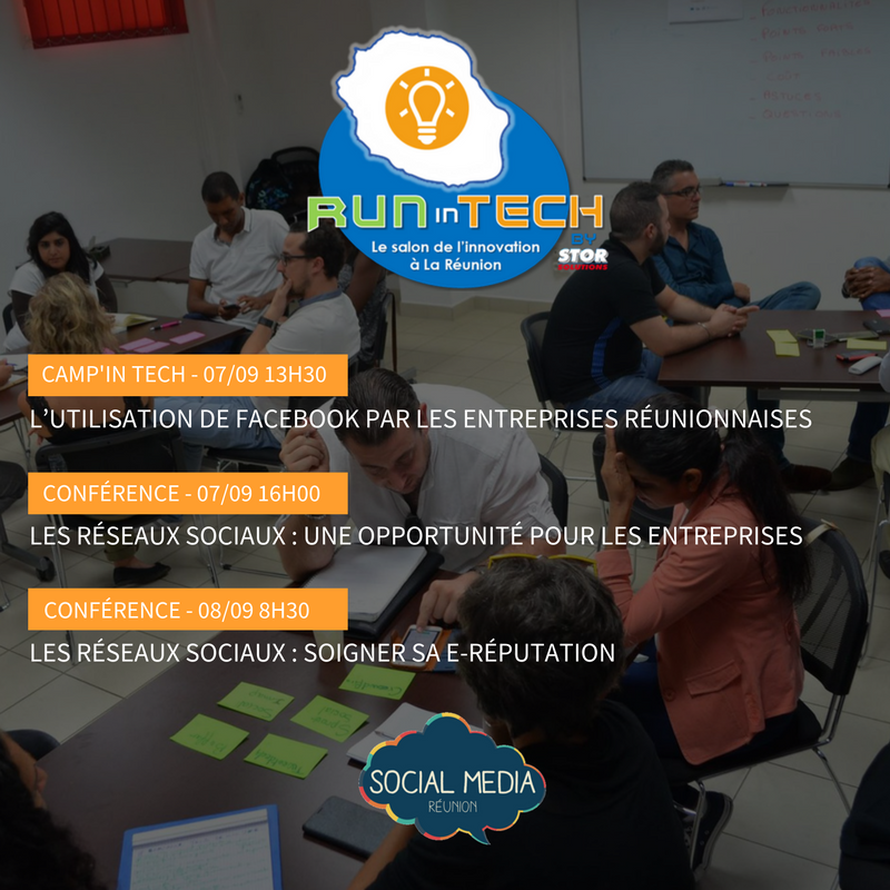 SocialMedia_974's tweet photo. RDV au Salon #innovation &amp; #technologies #RuninTech les 7 et 8 sept (cc @ContactRun) à #LaReunion #RIT2016 https://t.co/kPcY8lpqBm