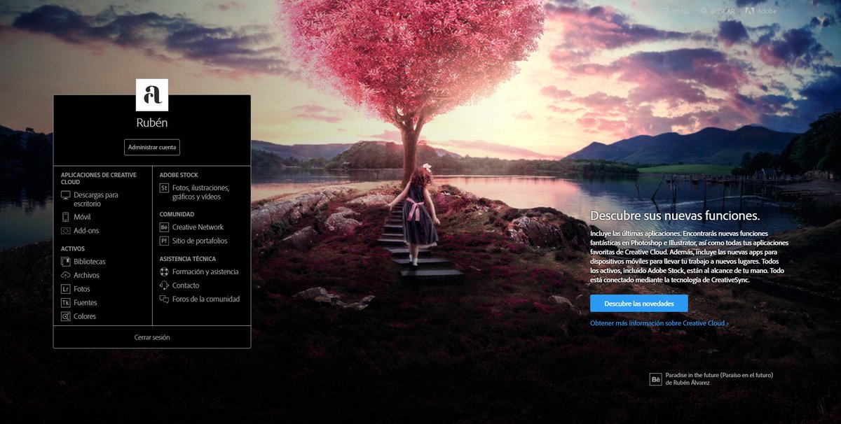 artofruben's tweet image. Hasta hace un par de meses mi trabajo aparecía por aquí... Como lo hecho de menos! #Photoshop #Adobe #Webglobal #Art