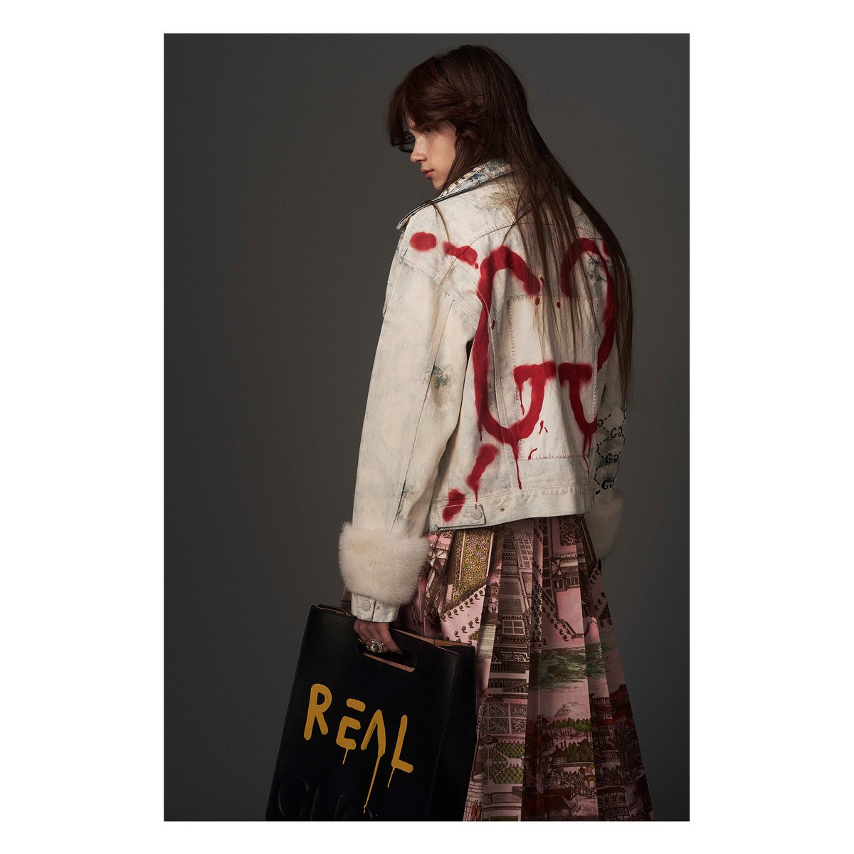 gucci ghost leather jacket