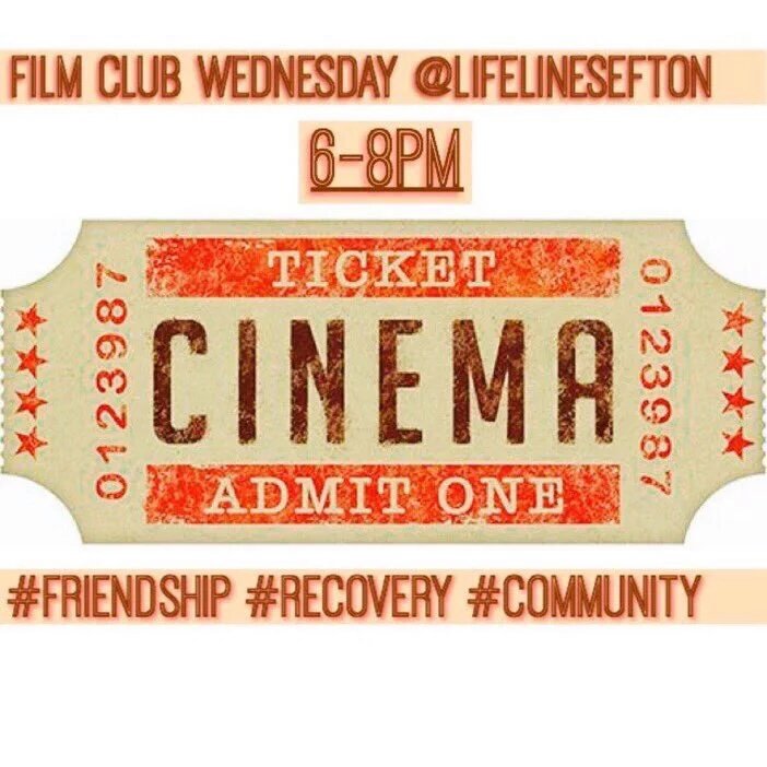 #film club Wednesday 6-8pm <a href="/LifelineSefton/">LifelineSefton</a> Acorn Centre 8 Church st PR9 0QT #Recovery #Sefton