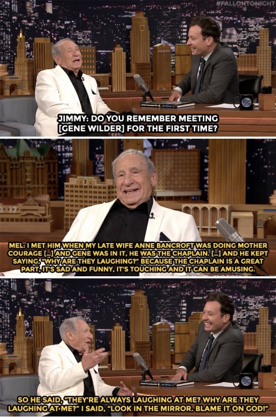 Mel Brooks remembers Gene Wilder on Fallon
