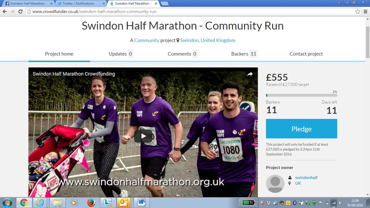 CRITICAL!  Thank you for the support so far but we still have a long way to go. crowdfunder.co.uk/swindon-half-m…
