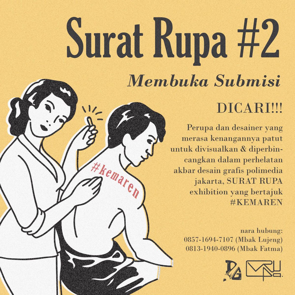 [OPEN SUBMISSION]
SILAHKAN ISI FORMULIR DIBAWAH INI: 

bit.ly/2byygSe

Bagi yg mau ngirim, kontak CPnya ya😊